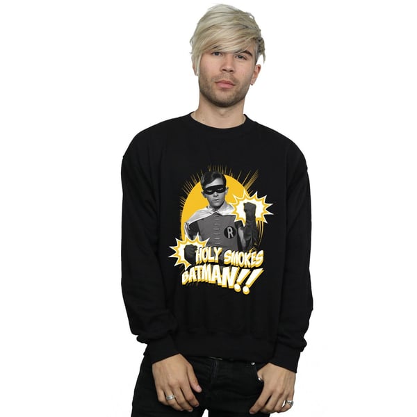 DC Comics Mens Batman TV Series Robin Holy Smokes Sweatshirt