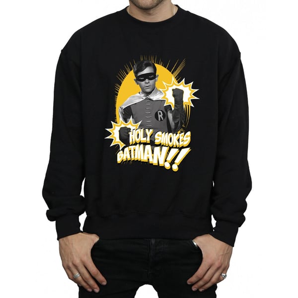 DC Comics Mens Batman TV Series Robin Holy Smokes Sweatshirt
