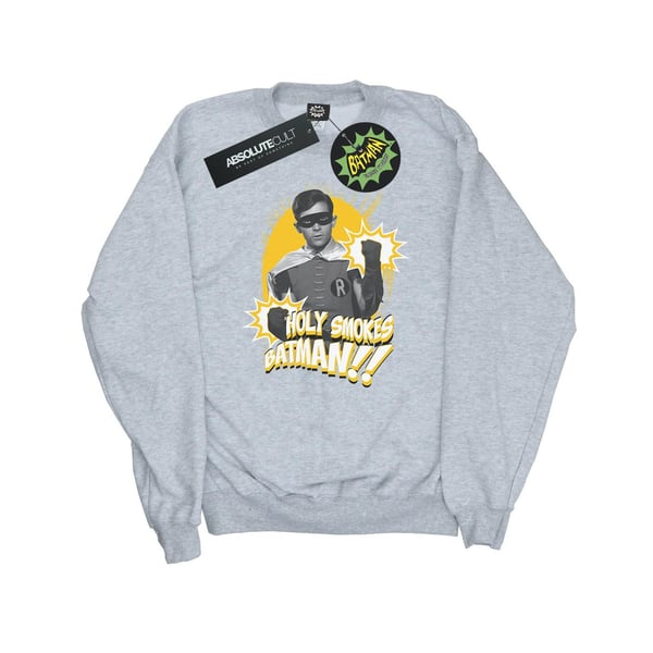 DC Comics Mens Batman TV Series Robin Holy Smokes Sweatshirt