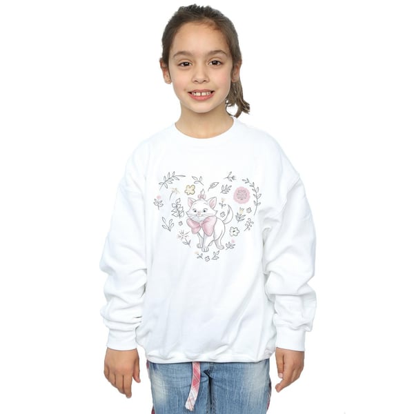 Disney Girls The Aristocats Marie Heart Sweatshirt