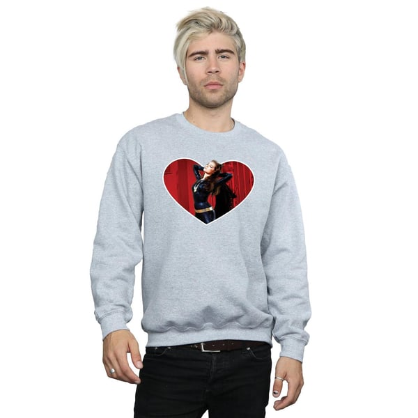 DC Comics Mens Batman TV Series Catwoman Heart Sweatshirt