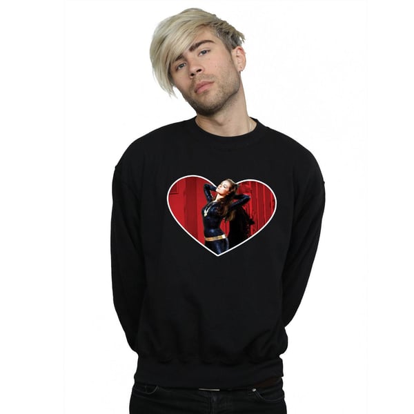DC Comics Mens Batman TV Series Catwoman Heart Sweatshirt