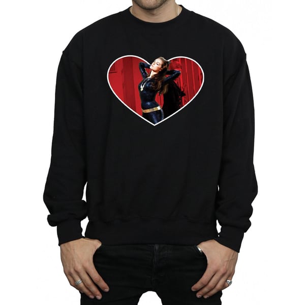 DC Comics Mens Batman TV Series Catwoman Heart Sweatshirt