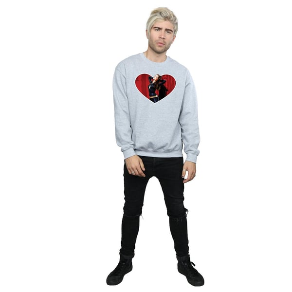 DC Comics Mens Batman TV Series Catwoman Heart Sweatshirt