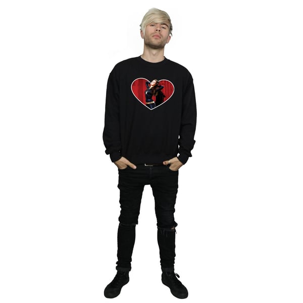 DC Comics Mens Batman TV Series Catwoman Heart Sweatshirt