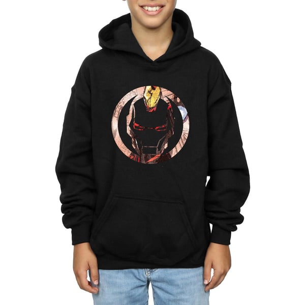 Marvel Boys Iron Man Montage Symbol Hoodie