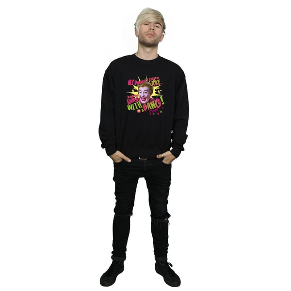 DC Comics Mens Batman TV Series Joker Bang Sweatshirt