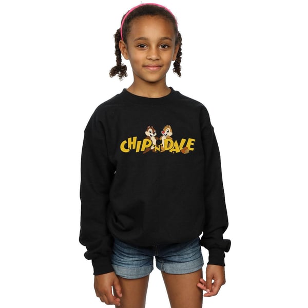 Disney Girls Chip And Dale Character Logo Sweatshirt