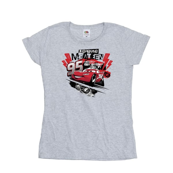 Disney Womens/Ladies Cars Lightning McQueen Collage Cotton T-Shirt