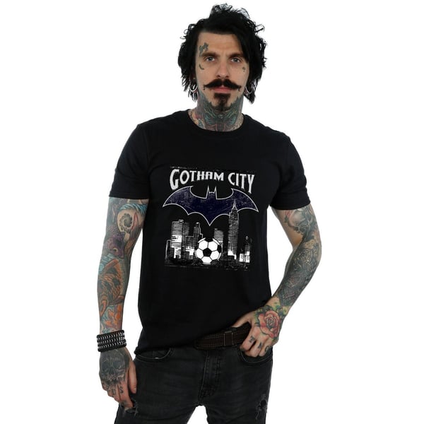 DC Comics Mens Batman Football Gotham City T-Shirt