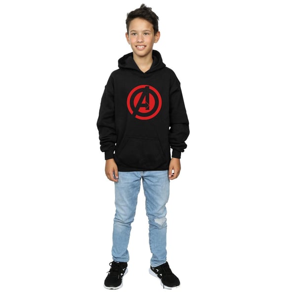Marvel Pojkar Avengers Assemble Solid A Logotyp Huvtröja