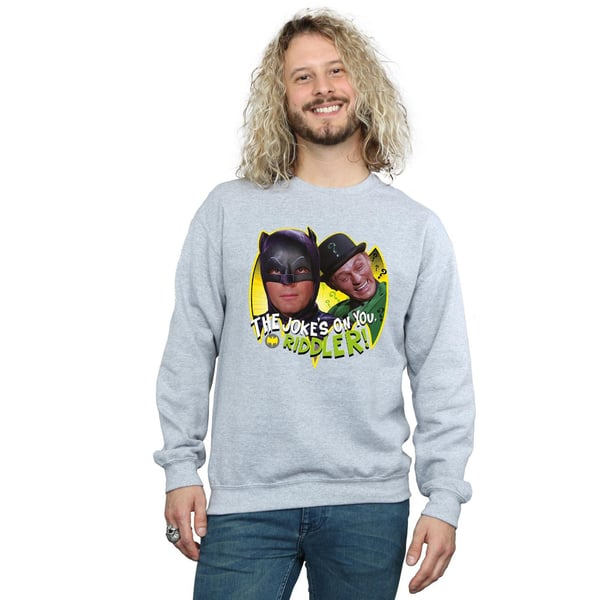 DC Comics Mens Batman TV Series The Riddler Joke Sweatshirt