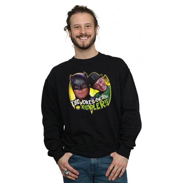 DC Comics Mens Batman TV Series The Riddler Joke Sweatshirt