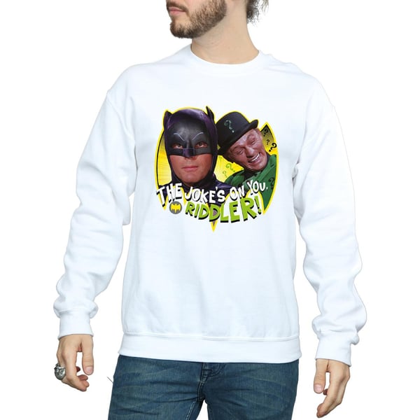 DC Comics Mens Batman TV Series The Riddler Joke Sweatshirt
