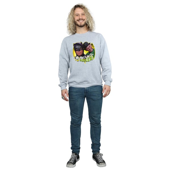 DC Comics Mens Batman TV Series The Riddler Joke Sweatshirt