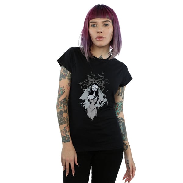 Corpse Bride Womens/Ladies Crow Veil Cotton T-Shirt