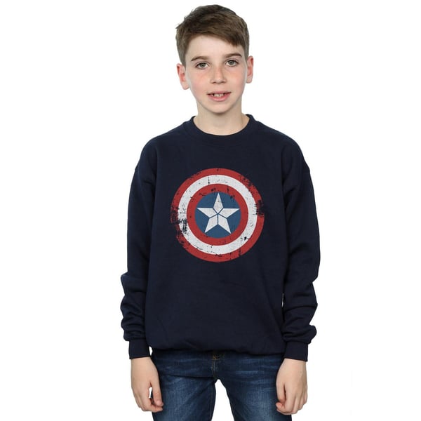 Marvel Boys Captain America Civil War Distressed Shield Sweatshirt
