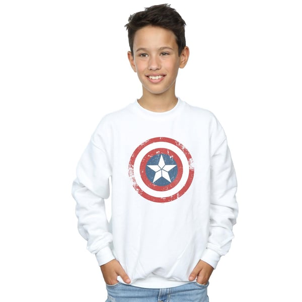 Marvel Boys Captain America Civil War Distressed Shield Sweatshirt