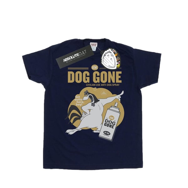 Looney Tunes Dam/Dam Dog Gone Foghorn Leghorn T-shirt i bomull med boyfriend-passform