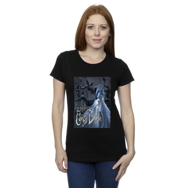Corpse Bride Dam/Dam Bröllopsklänning Affisch T-shirt i Bomull