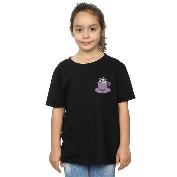 Disney Girls Aristocats Marie In Cup Breast Print Cotton T-Shirt