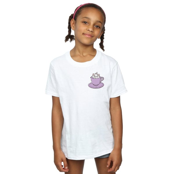 Disney Girls Aristocats Marie In Cup Breast Print Cotton T-Shirt