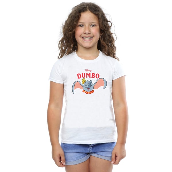Disney Girls Dumbo Smile Cotton T-Shirt