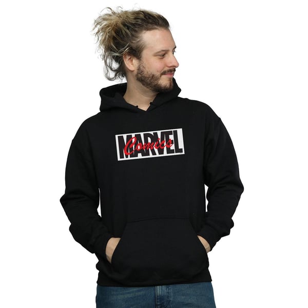 Marvel Miesten Punainen Fontti Logo Huppari