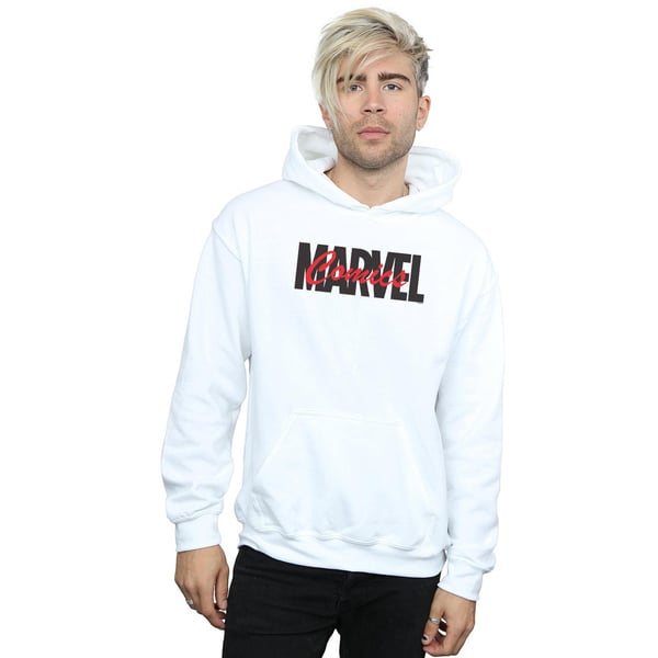 Marvel Miesten Punainen Fontti Logo Huppari