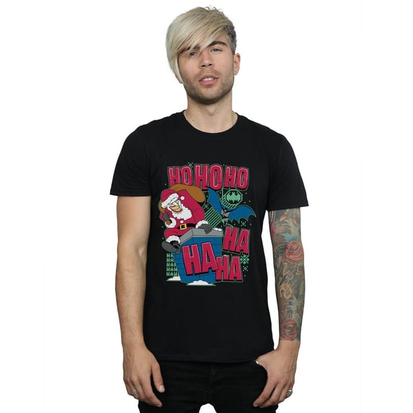 DC Comics Mens Batman And Joker Ha Ha Ha Ho Ho Ho T-Shirt