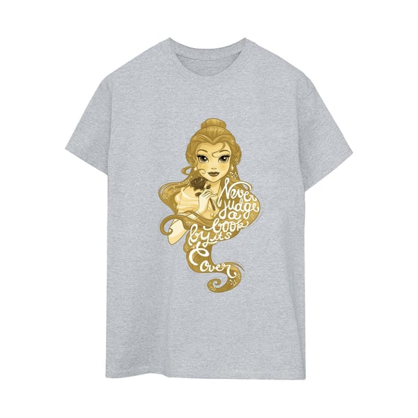 Disney Womens/Ladies Beauty And The Beast Never Judge Cotton Boyfriend T-Shirt