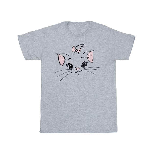 Disney Girls Classics Marie Face Ficka Bomulls T-shirt
