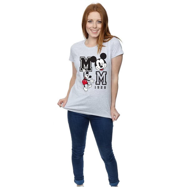 Disney Womens/Ladies Jump And Wink Mickey Mouse Wink T-Shirt