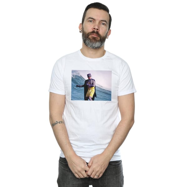 DC Comics Mens Batman TV Series Surfing Still T-Shirt