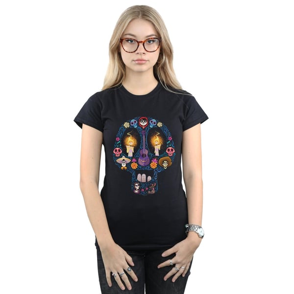 Disney Womens/Ladies Coco Candle Skull Cotton T-Shirt