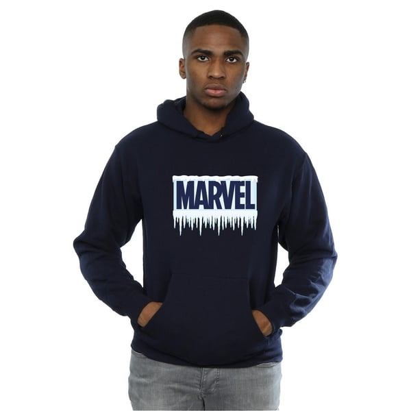 Marvel Mens Icicle Logo Hoodie