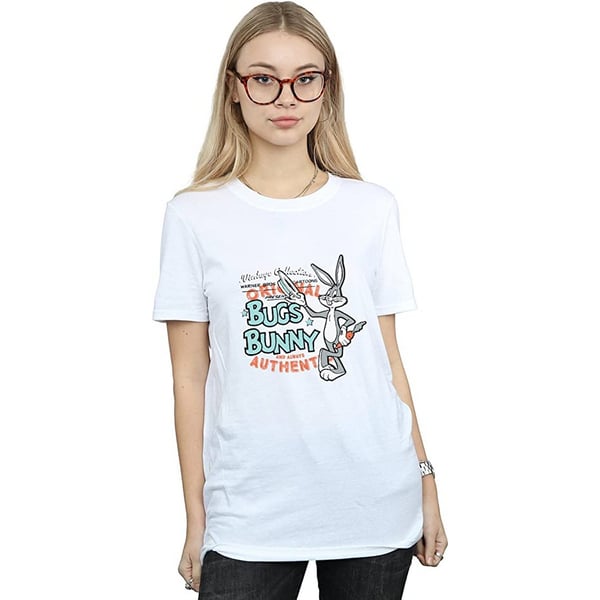 Looney Tunes Womens/Ladies Bugs Bunny Vintage Cotton Boyfriend T-Shirt