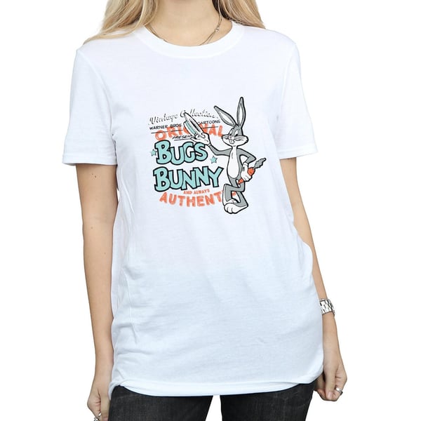 Looney Tunes Womens/Ladies Bugs Bunny Vintage Cotton Boyfriend T-Shirt