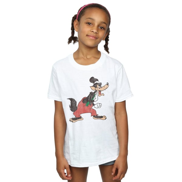 Disney Girls Three Little Pigs Big Bad Wolf Cotton T-Shirt