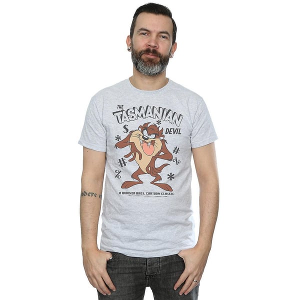Looney Tunes Mens Tasmanian Devil Vintage T-Shirt