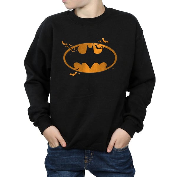 DC Comics Boys Batman Halloween Logo Sweatshirt