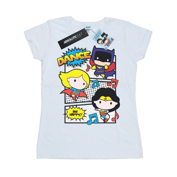 DC Comics Dam/Dam Chibi Super Friends Dance T-shirt i bomull
