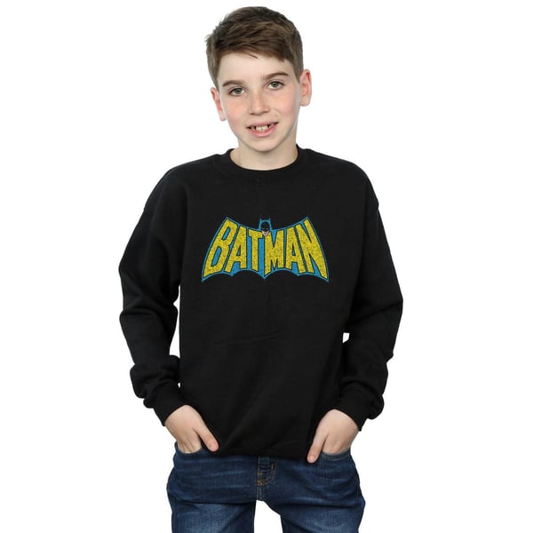 DC Comics Boys Batman Crackle Logo Sweatshirt