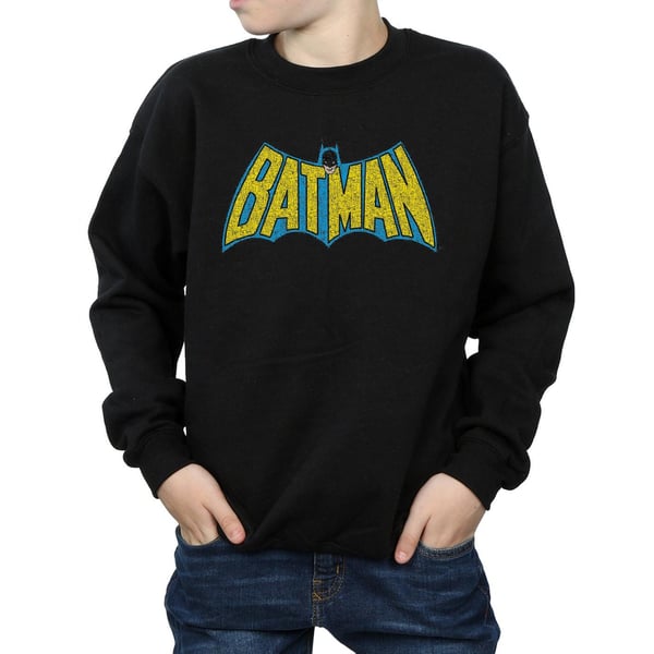 DC Comics Boys Batman Crackle Logo Sweatshirt