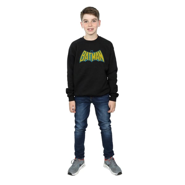 DC Comics Boys Batman Crackle Logo Sweatshirt