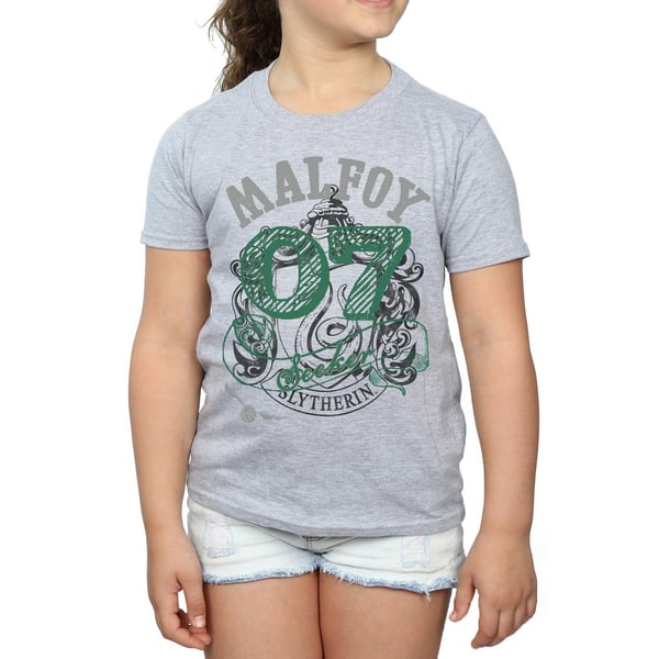 Harry Potter Girls Seeker Draco Malfoy Cotton T-Shirt