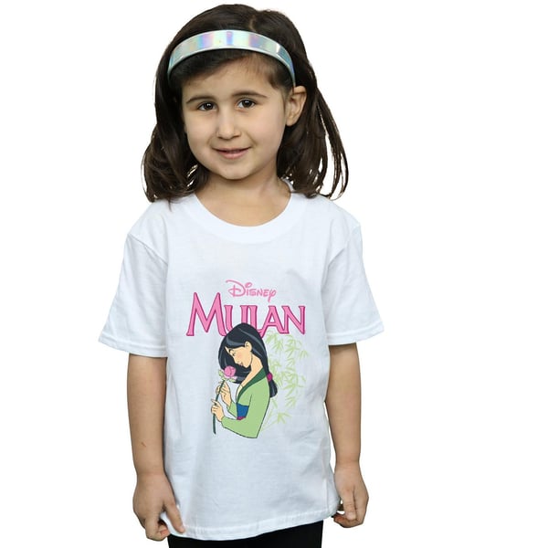 Disney Girls Mulan Pink Magnolia Cotton T-Shirt