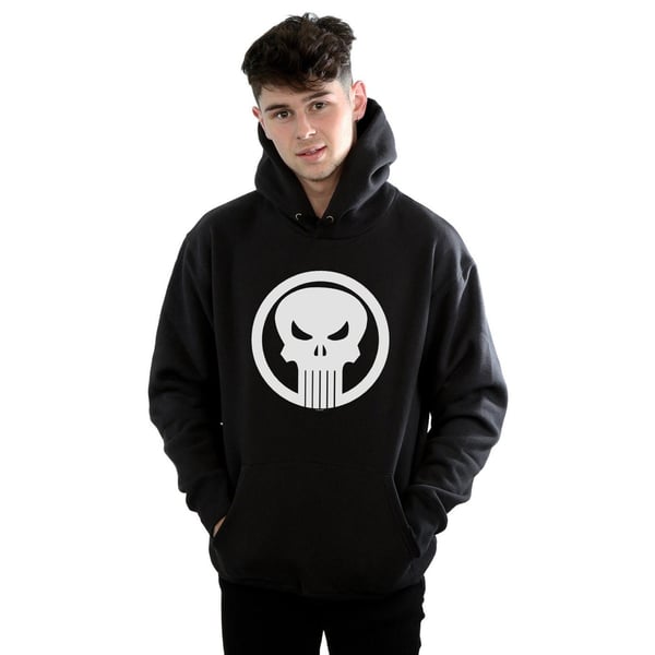 Marvel Mens The Punisher Skull Circle Hoodie