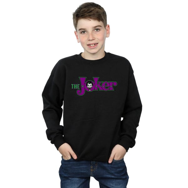 DC Comics Boys The Joker Text Logo Sweatshirt