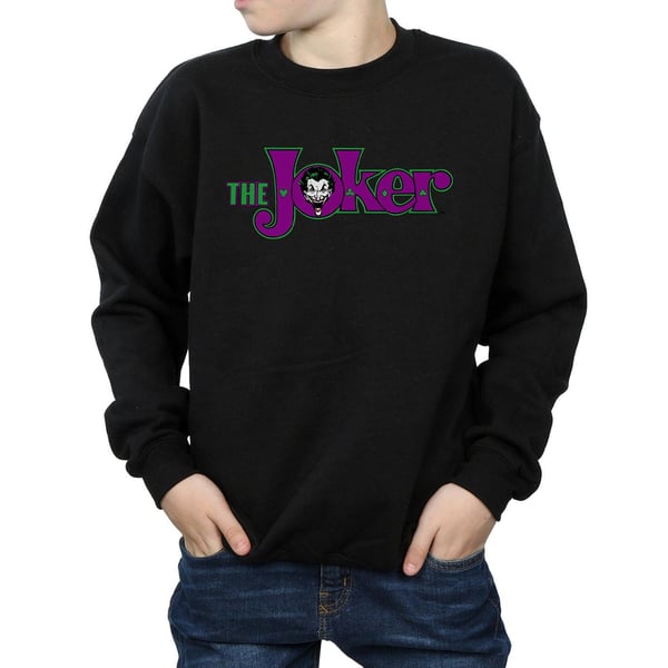 DC Comics Boys The Joker Text Logo Sweatshirt